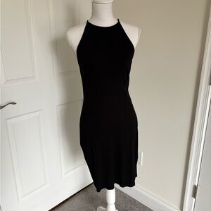 H&M Elegant Black Midi Dress